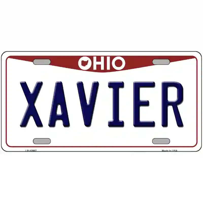 Xavier Novelty Metal License Plate 24" x 12" (LLP)