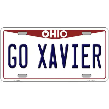 Go Xavier Novelty Metal License Plate 24" x 12" (LLP)