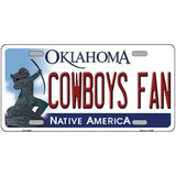 Cowboys Fan Novelty Metal License Plate 24" x 12" (LLP)