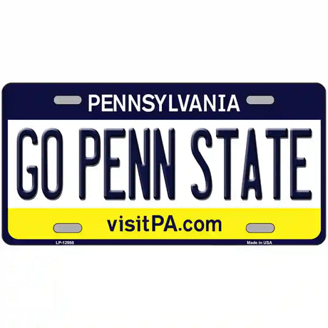 Go Penn State Novelty Metal License Plate 24" x 12" (LLP)