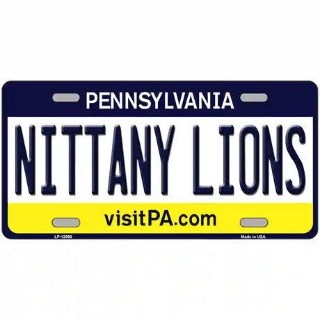 Nittany Lions Novelty Metal License Plate 24" x 12" (LLP)