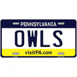 Owls Novelty Metal License Plate 24" x 12" (LLP)