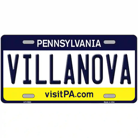 Villanova Novelty Metal License Plate 24" x 12" (LLP)