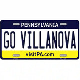 Go Villanova Novelty Metal License Plate 24" x 12" (LLP)