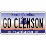 Go Clemson Novelty Metal License Plate 24" x 12" (LLP)