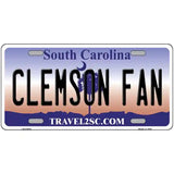 Clemson Fan Novelty Metal License Plate 24" x 12" (LLP)