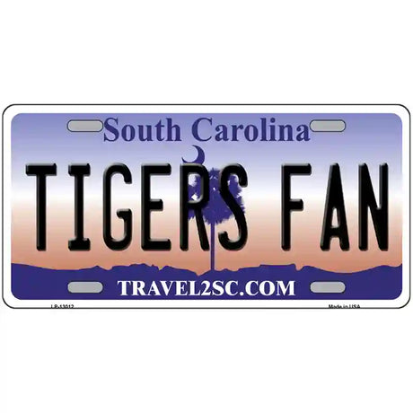 South Carolina Plate Tigers Fan Novelty Metal License Plate 24" x 12" (LLP)