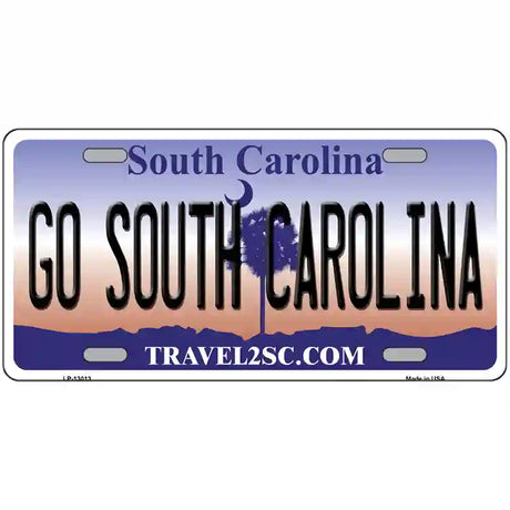 Go South Carolina Novelty Metal License Plate 24" x 12" (LLP)