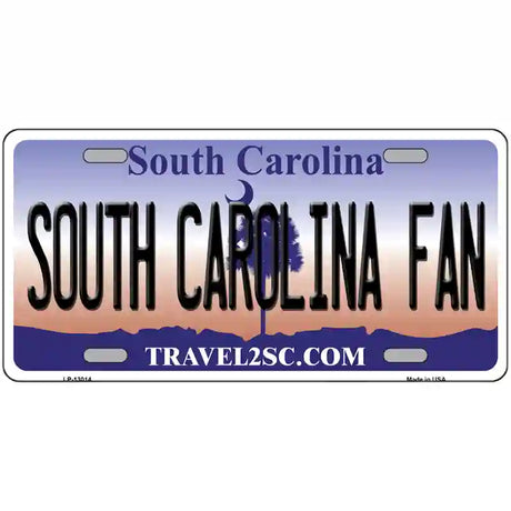 South Carolina Fan Novelty Metal License Plate 24" x 12" (LLP)