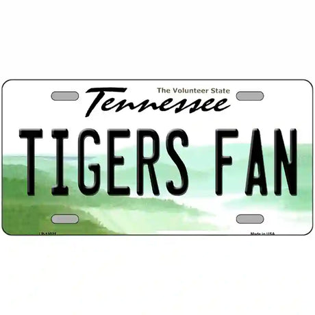 Tennessee Plate Tigers Fan Novelty Metal License Plate 24" x 12" (LLP)