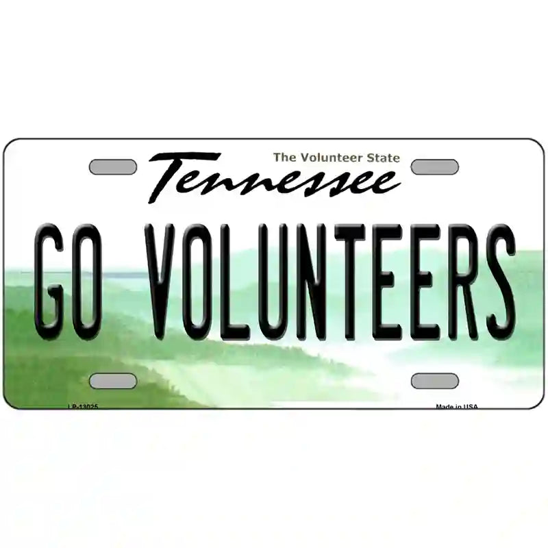 Go Volunteers Novelty Metal License Plate 24" x 12" (LLP)