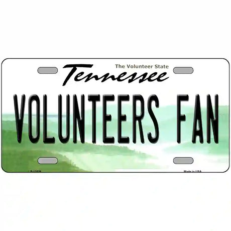 Volunteers Fan Novelty Metal License Plate 24" x 12" (LLP)