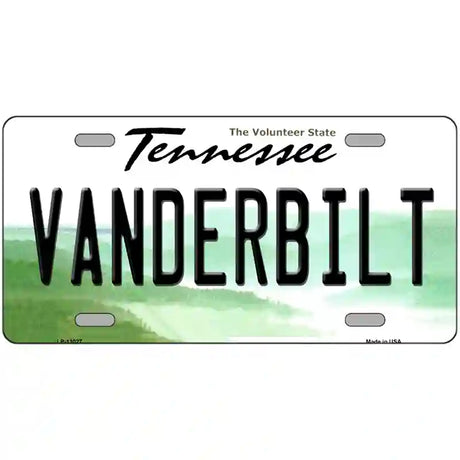 Vanderbilt Novelty Metal License Plate 24" x 12" (LLP)