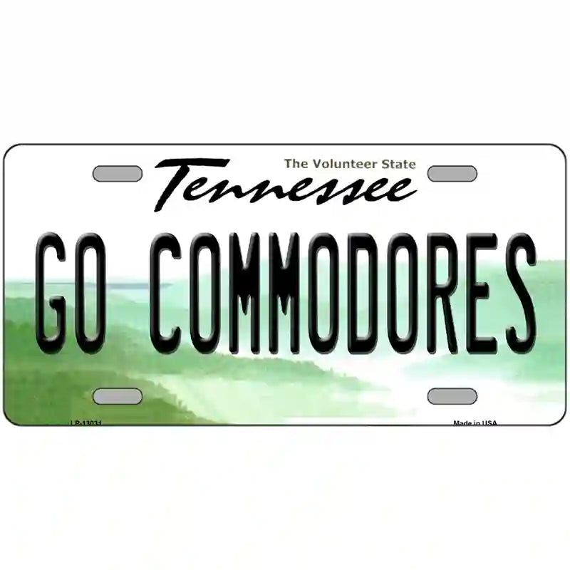 Go Commodores Novelty Metal License Plate 24" x 12" (LLP)