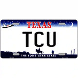 TCU Novelty Metal License Plate 24" x 12" (LLP)