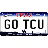 Go TCU Novelty Metal License Plate 24" x 12" (LLP)