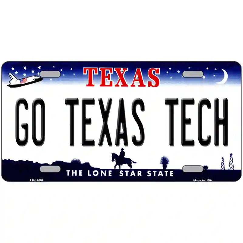 Go Texas Tech Novelty Metal License Plate 24" x 12" (LLP)