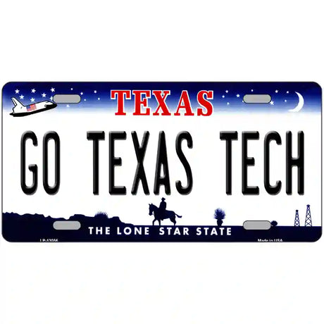 Go Texas Tech Novelty Metal License Plate 24" x 12" (LLP)