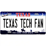 Texas Tech Fan Novelty Metal License Plate 24" x 12" (LLP)