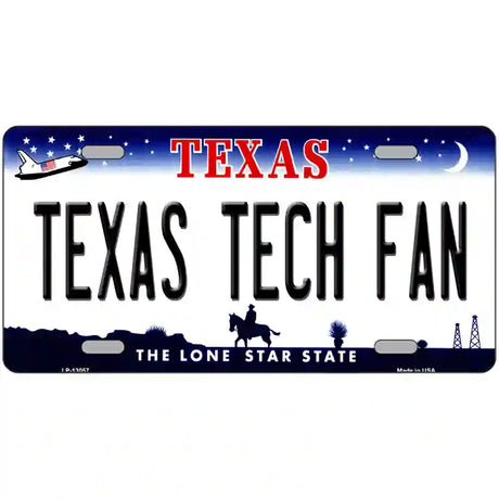 Texas Tech Fan Novelty Metal License Plate 24" x 12" (LLP)