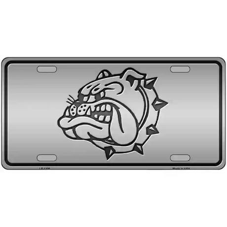 Bulldog Novelty Metal License Plate 24" x 12" (LLP)