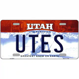 Utes Novelty Metal License Plate 24" x 12" (LLP)