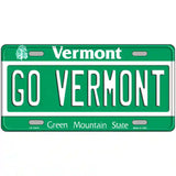 Go Vermont Novelty Metal License Plate 24" x 12" (LLP)