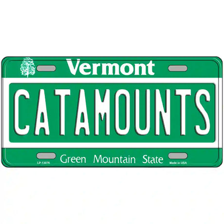 Catamounts Novelty Metal License Plate 24" x 12" (LLP)