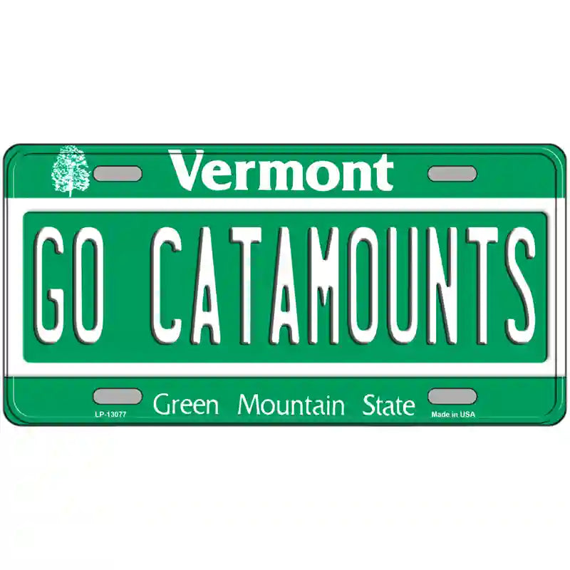 Go Catamounts Novelty Metal License Plate 24" x 12" (LLP)