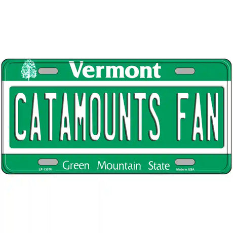 Catamounts Fan Novelty Metal License Plate 24" x 12" (LLP)