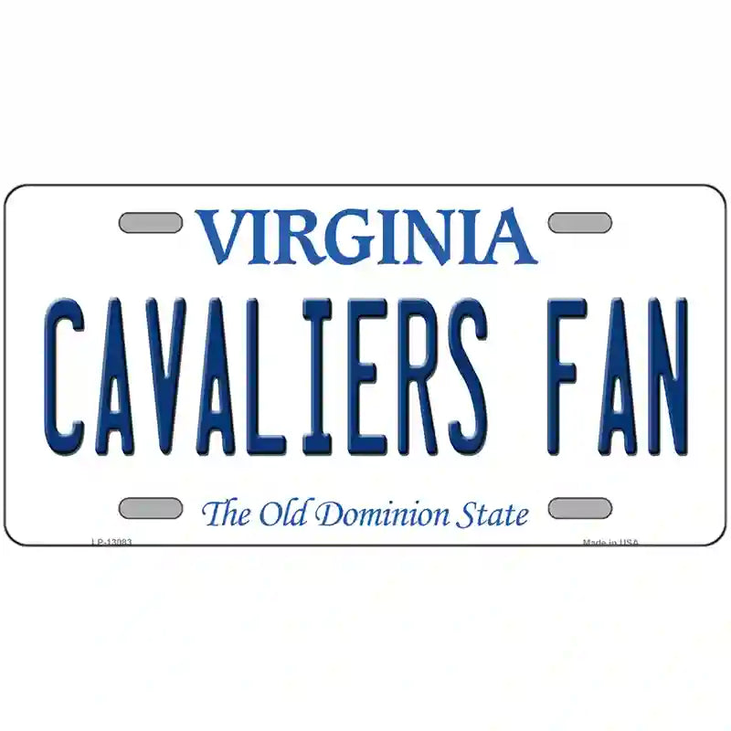 Cavaliers Fan Novelty Metal License Plate 24" x 12" (LLP)