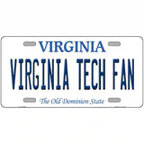 Virginia Tech Fan Novelty Metal License Plate 24" x 12" (LLP)