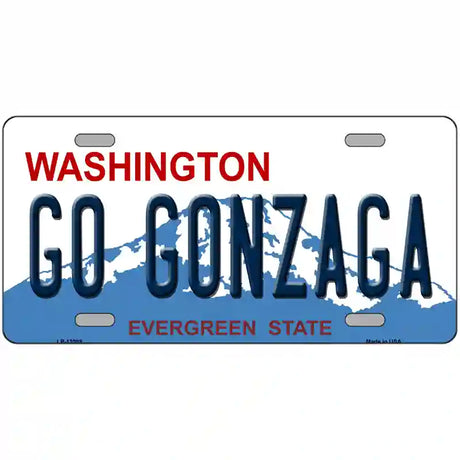 Go Gonzaga Novelty Metal License Plate 24" x 12" (LLP)