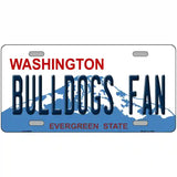 Bulldogs Fan Washignton Novelty Metal License Plate 24" x 12" (LLP)