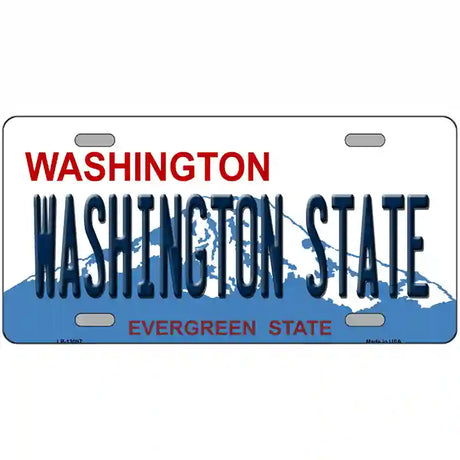 Washington State College Novelty Metal License Plate 24" x 12" (LLP)