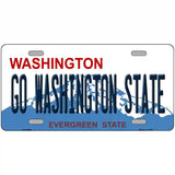 Go Washington State Novelty Metal License Plate 24" x 12" (LLP)