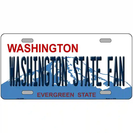 Washington State Fan Novelty Metal License Plate 24" x 12" (LLP)