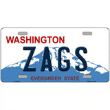 Zags Novelty Metal License Plate 24" x 12" (LLP)