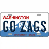 Go Zags Novelty Metal License Plate 24" x 12" (LLP)