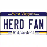 Herd Fan Novelty Metal License Plate 24" x 12" (LLP)