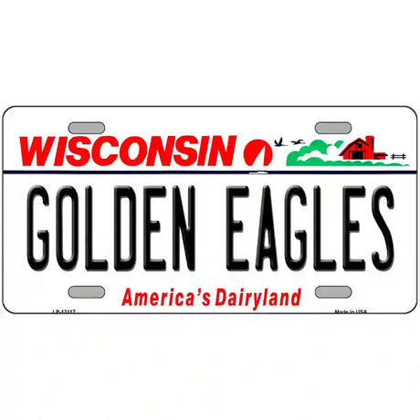 Golden Eagles Novelty Metal License Plate 24" x 12" (LLP)