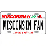 Wisconsin Fan Novelty Metal License Plate 24" x 12" (LLP)