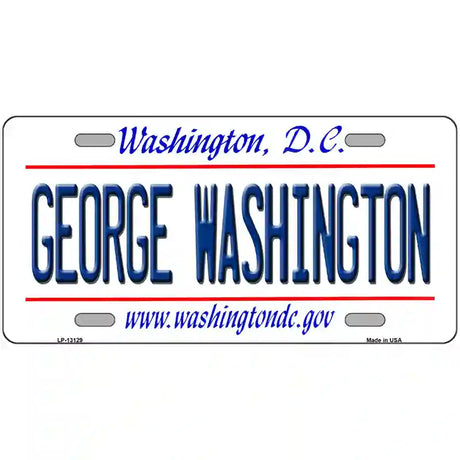 George Washington Novelty Metal License Plate 24" x 12" (LLP)