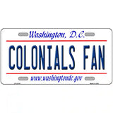 Colonials Fan Novelty Metal License Plate 24" x 12" (LLP)