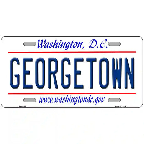 Georgetown Novelty Metal License Plate 24" x 12" (LLP)