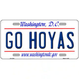 Go Hoyas Novelty Metal License Plate 24" x 12" (LLP)