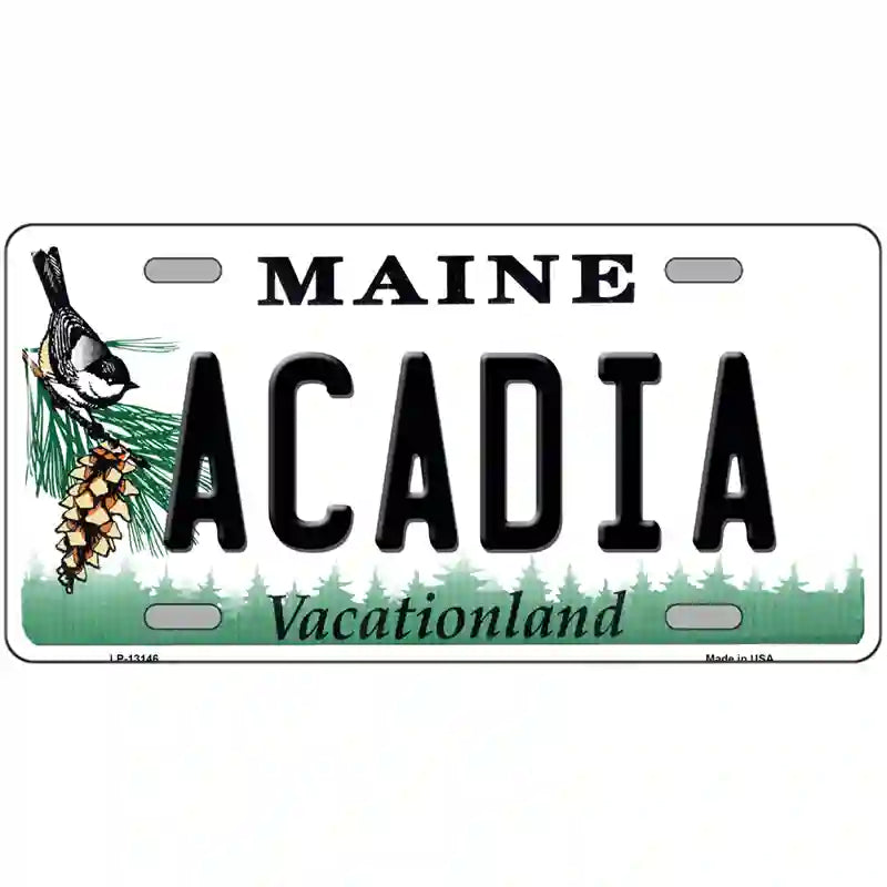 Acadia Maine Metal Novelty License Plate 24" x 12" (LLP)