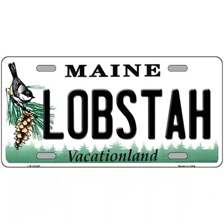 Lobstah Maine Metal Novelty License Plate 24" x 12" (LLP)