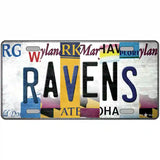 Ravens Strip Art Novelty Metal License Plate Tag 24" x 12" (LLP)