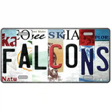 Falcons Strip Art Novelty Metal License Plate Tag 24" x 12" (LLP)